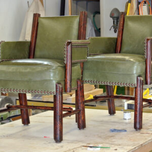 Furniture Restoration - Leather Chairs