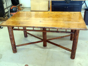 Furniture Restoration - Log Table